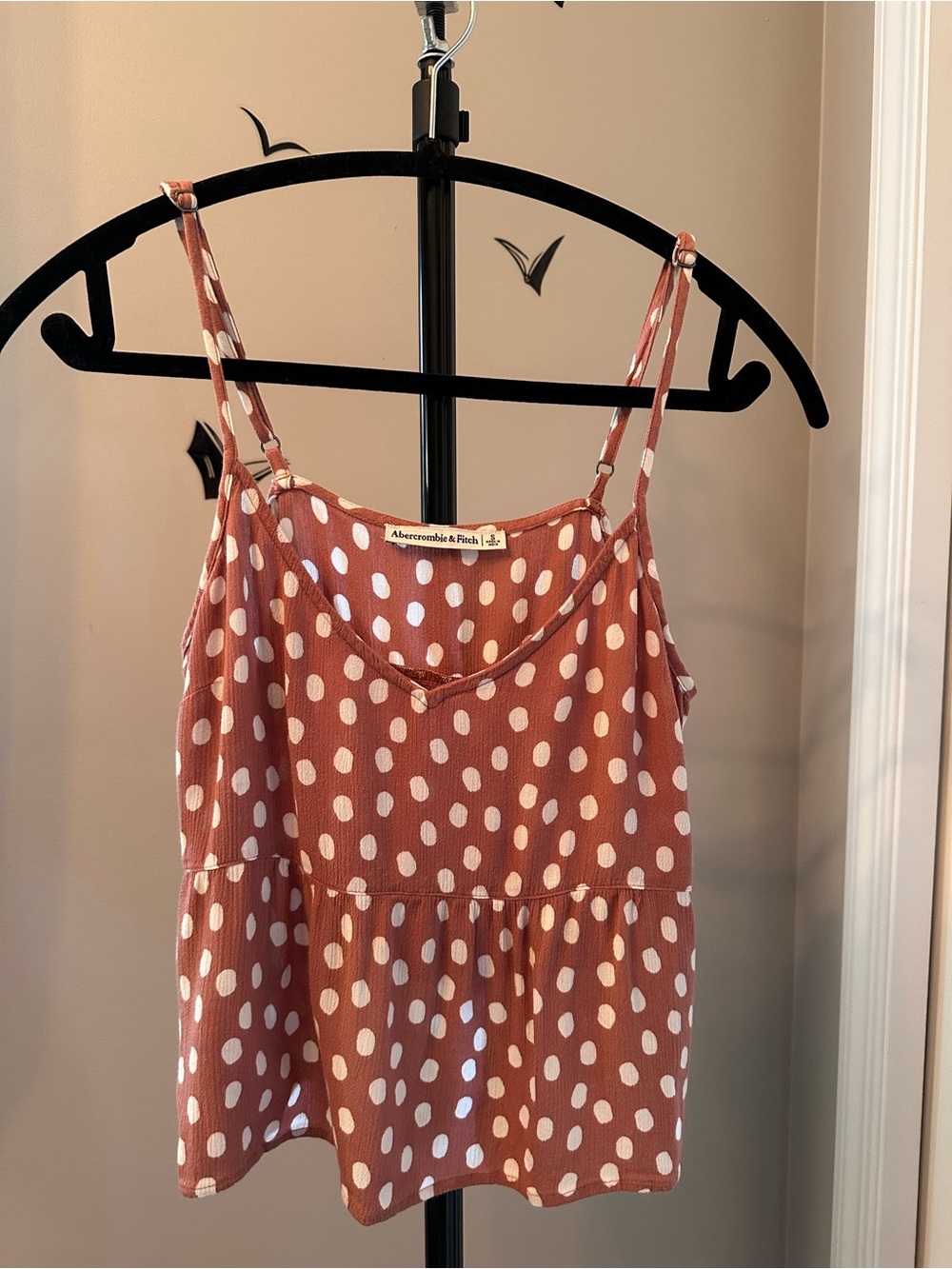 Abercrombie & Fitch Rust Polka Dot Cami Top